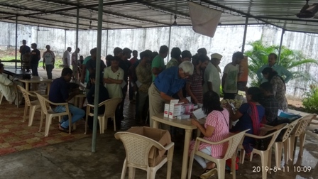 11 aug 2019 medical camp and machine distribution